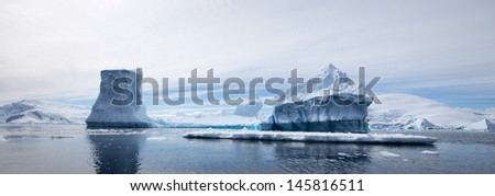 Antarctic Landscape - Icebergs
