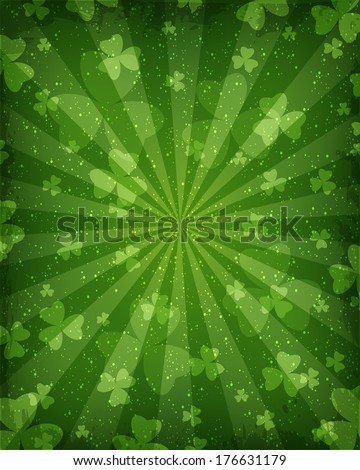 Abstract green background for St. Patrick\'s Day