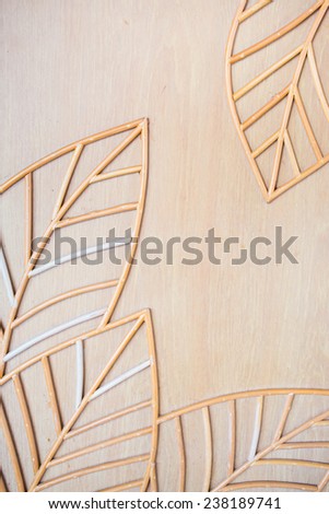 Bamboo hand craft background
