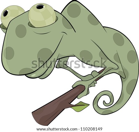 Chameleon Cartoon