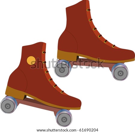 The Roller Skates Stock Vector Illustration 61690204 : Shutterstock