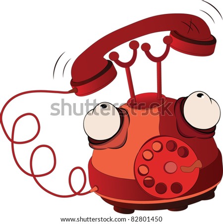 Phone.Cartoon Stock Vector Illustration 82801450 : Shutterstock
