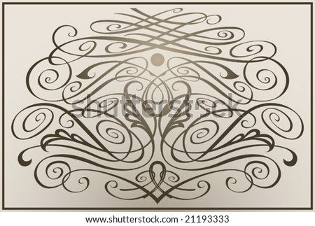 Decorative vintage monogramThis image is a vector illustration and can be scaled to any size without loss of resolution.