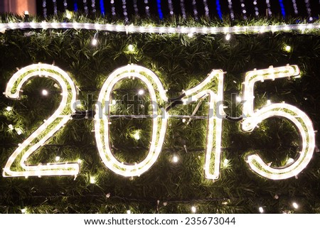 2015 new years eve, lights, green