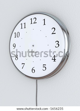 Photorealistic 3D concept, a clock without the hour hands, \
