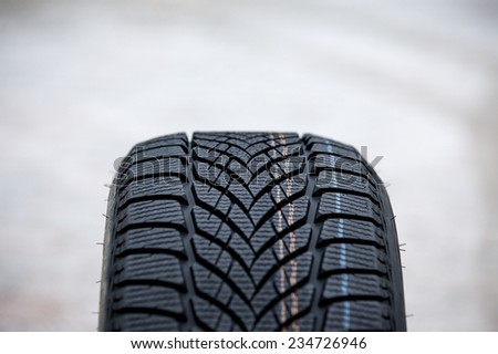A brand new winter tire