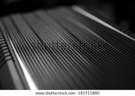 Black abstract computer case background