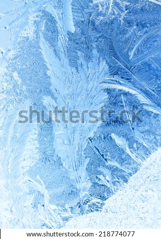 Frosted window natural background