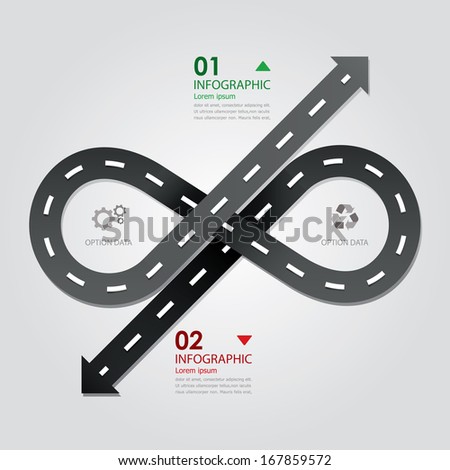Street & Road Business Infographics Design Template Street & Road Business Infographics Design Template