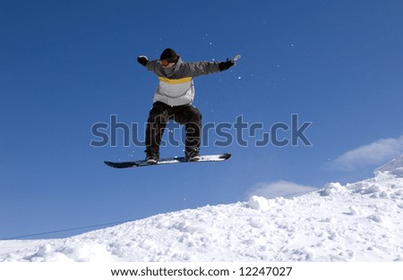Snowboarder Mid-Air