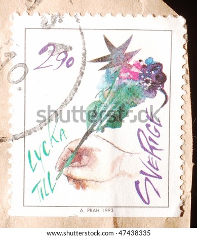  a quill with flowers, circa 1993