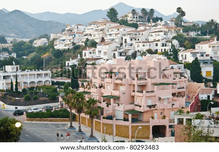 Mediterranean architecture of Nerja, Andalusia, Spain