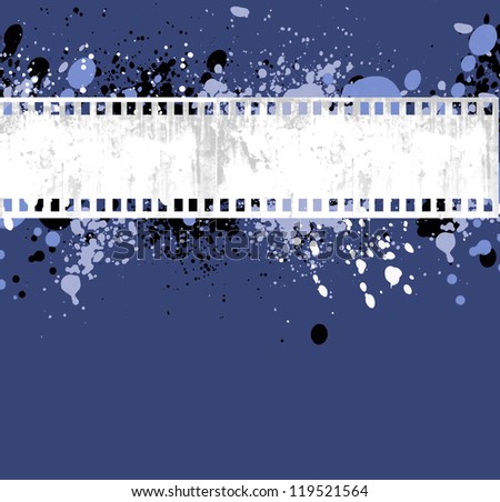 grunge film frame background with space for your text or image.