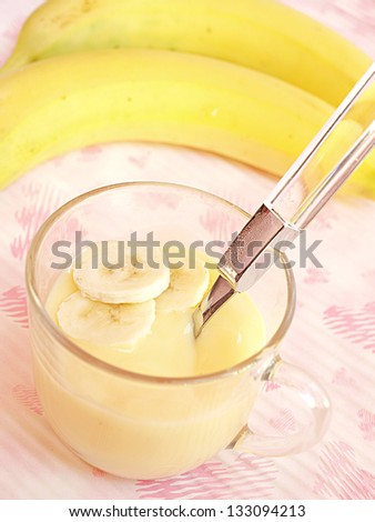 fresh fruit milk shake banana
