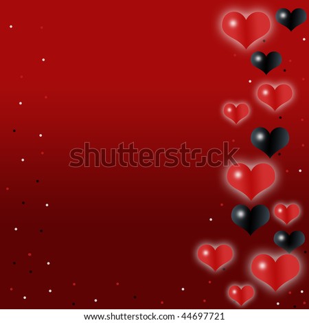 Black And Red Background Designs. stock photo : Love red