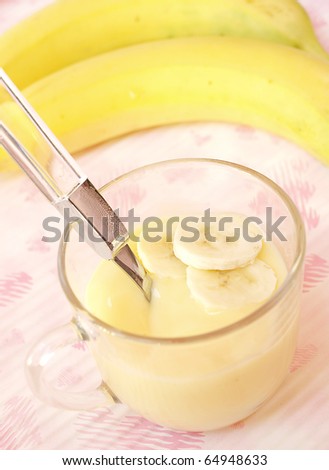 fresh fruit milk shake banana