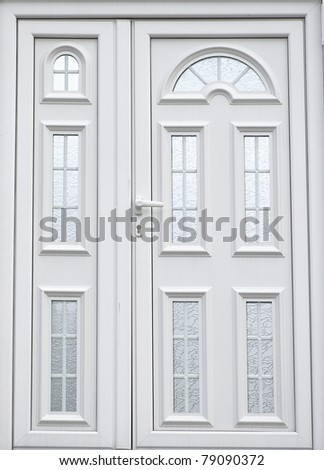 white paint door in home