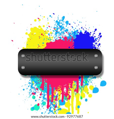 Abstract background with splash of colors and place for text