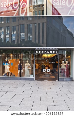 FRANKFURT,GERMANY-JUNE 29:Stefanel store on June 29,2014 in Frankfurt, Germany.