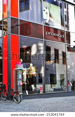 MAINZ,GERMANY-FEB 15:PROMOD fashion store on February 15,2015 in Mainz,Germany.