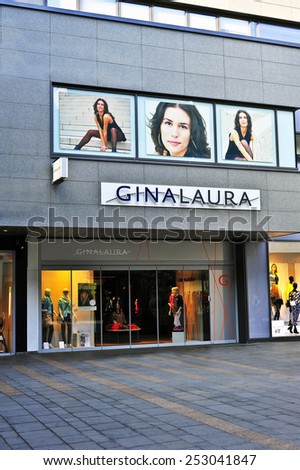 MAINZ,GERMANY-FEB 15:GINA LAURA fashion store on February 15,2015 in Mainz,Germany.