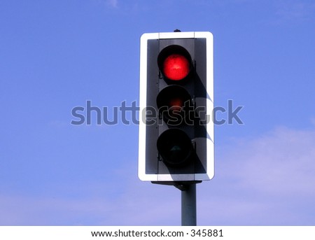 traffic light on red