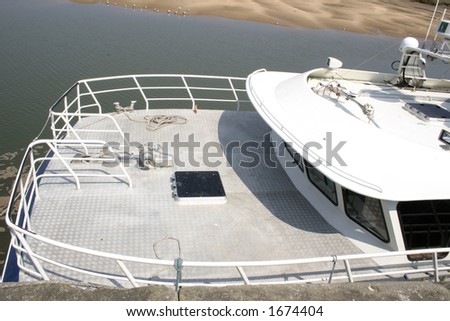 deck of a boat used for marine research