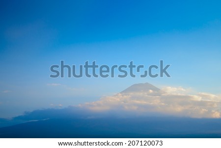 Fuji Mountain with space for text
