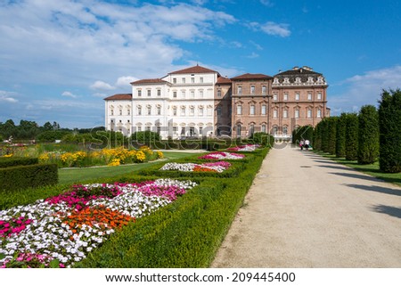 Palace and park of Venaria, residence of the Royal House of Savoy, Piedmont (Italy)