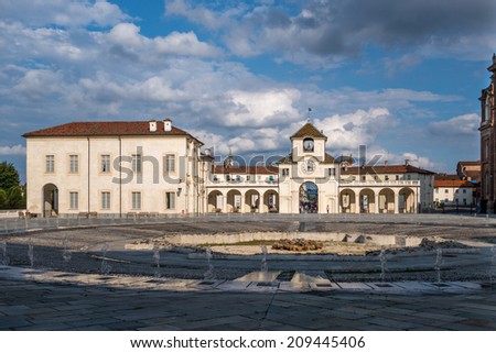 Main entrance, Palace of Venaria, residence of the Royal House of Savoy, Piedmont (Italy)