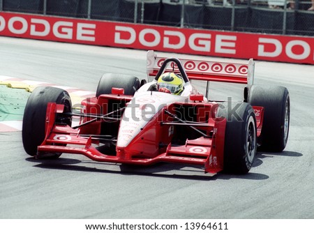 Car racer Bruno Junqueira at the Molson Indy Vancouver, Canada, 28Jul2002
