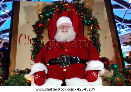 VANCOUVER, CANADA-DECEMBER 06: Santa Claus is ready to meet children and their parents during Meet-and-Greet Santa Claus event on December 06, 2009 in Vancouver, Canada.