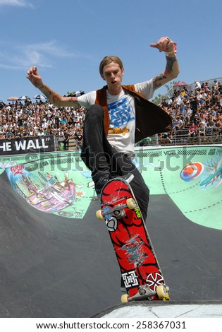 VANCOUVER, CANADA - JULY 12, 2014: Athletes compete in the 2014 Van Doren Invitational skateboard competition in Vancouver, Canada, on July 12, 2014.