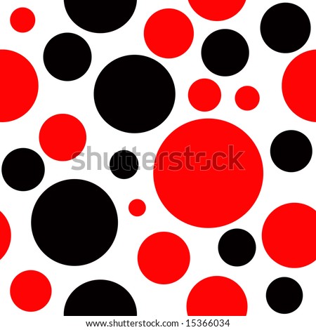 Polka  Wallpaper on Red And Black Polka Dot Background Which Will Tile Seamlessly