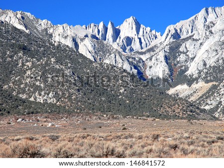 Mount Whitney, State High Point, Sierra Nevada Mountains, California