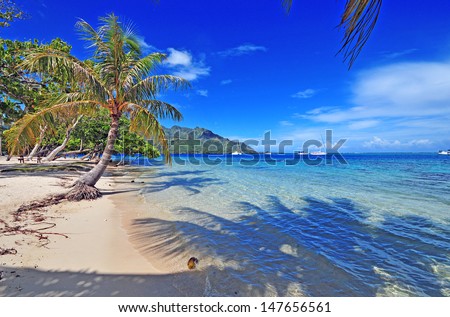 Island Of Moorea In Tahiti, French Polynesia