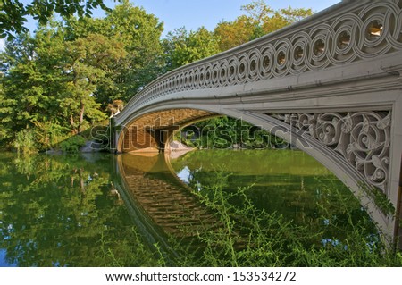 Bridge And Pond, Central Park, New York City