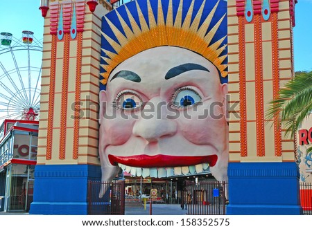 Sydney - Circa February 2005. Luna Park Shows Off Its Smiling Face Lift, Shortly After Re-Opening In 2004. Sydney Australia,