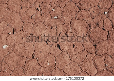 Close-up of Dry Lake Bed, Southwest Desert, Utah, USA