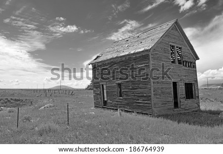 Farmland in America with Old Barn