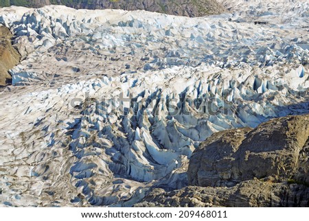 Mendenhall Glacier in Tongass National Forest, Alaska