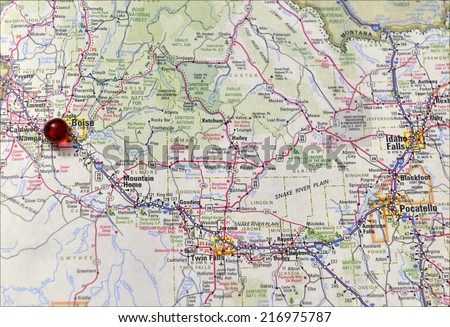 Area map of Boise Idaho Area map of Boise Idaho