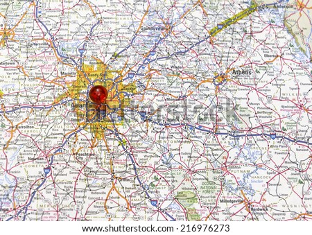 Atlanta Georgia area map Atlanta Georgia area map