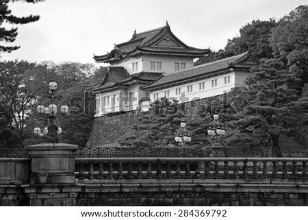 The Imperial Palace, residence of the Emperor of Japan., Tokyo, Japan