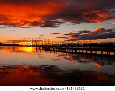 Christchurch New Zealand Sunset
