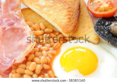Full English Breakfast. stock photo : Full English