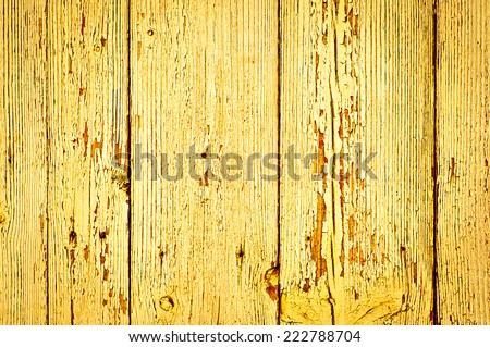 white wood texture background. old wood planks painted with yellow color