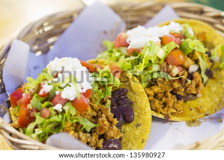 Tacos Mexican street food
