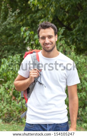 Latin Student on the to the university