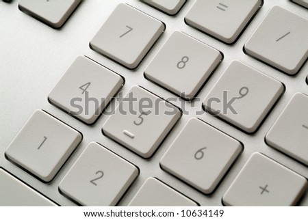 Computer keyboard close up detail